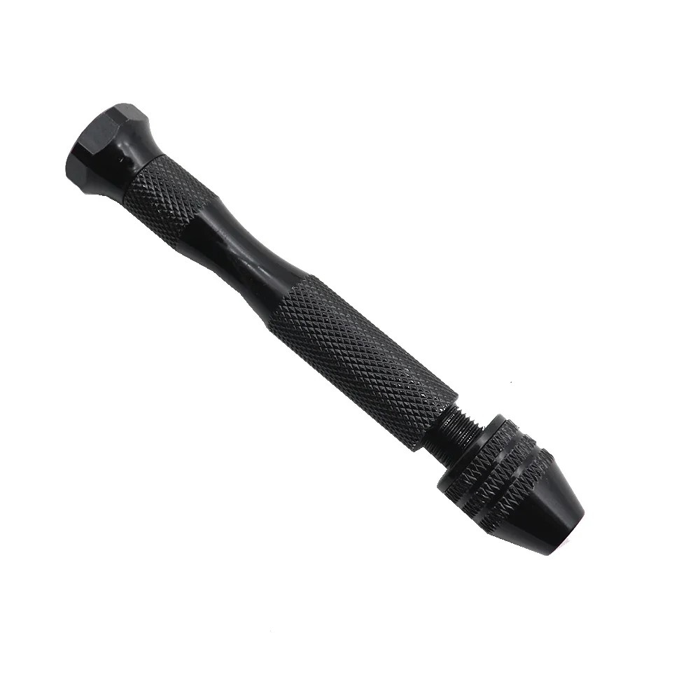 Hand Drill Jewelry Craft  Manual  Chuck Mini 10PCS Twist  Bit Black Easy