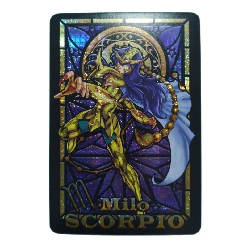 12pcs/set Saint Seiya Card Aiolos Shaka Camus Aphrodite Animation Characters Classics Anime Collection Flash Cards Toy Gift