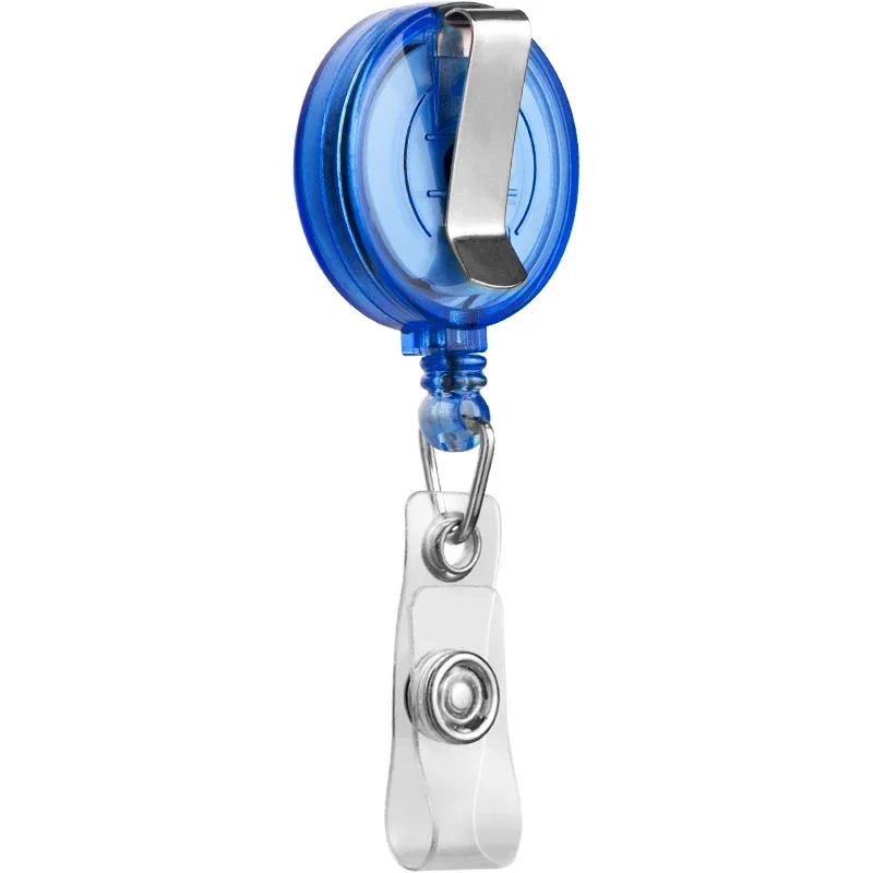10pcs Work Card Clips Name Tag ID Card Clips Chest Card Retractable Badge Reel Badge Reel Clip Badge Holder