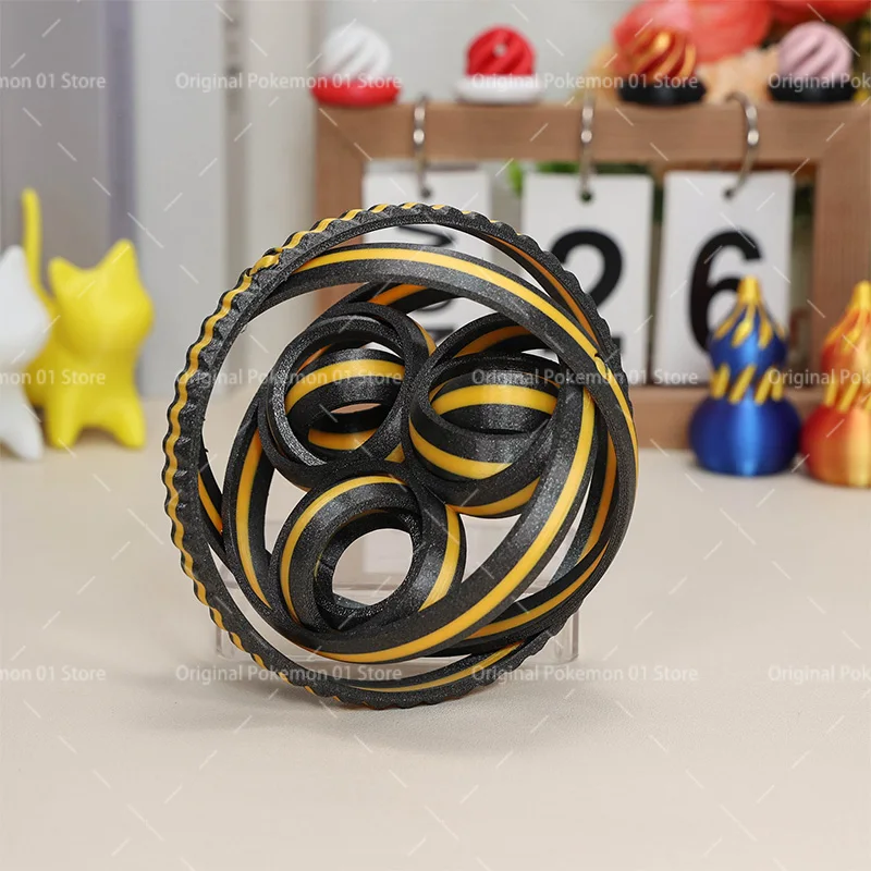 Hot 3D Printed Rotating Ball Toy Creative Fingertip Gyroscope Gravity Rotation Anxiety Relief Novelty Funny Decompression Toy