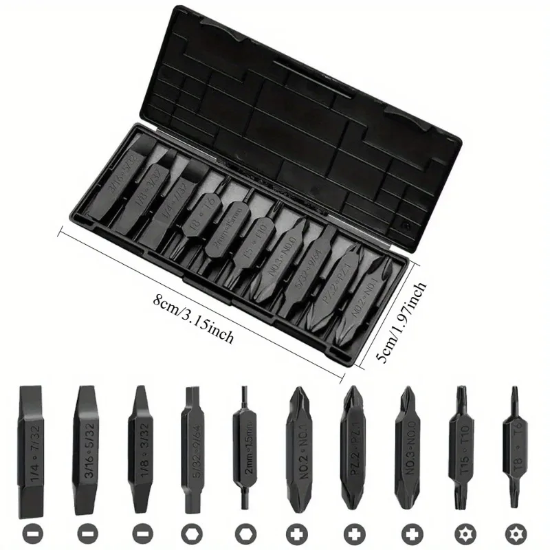 1 PC Hex Bit Accessory Kit Screwdriver Magnetic Set 20 Types for Pocket Tool E1 Flagship Captain Hand Tools Multi-tool