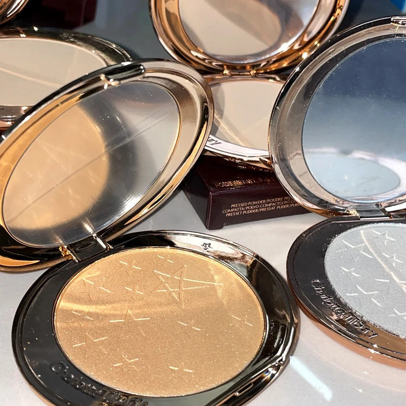 Hot Charlotte Pressed Setting Powder Matte Oil Control Blur Pores Flawless Powder Facial Makeup for Different Skin Tones Tilbury