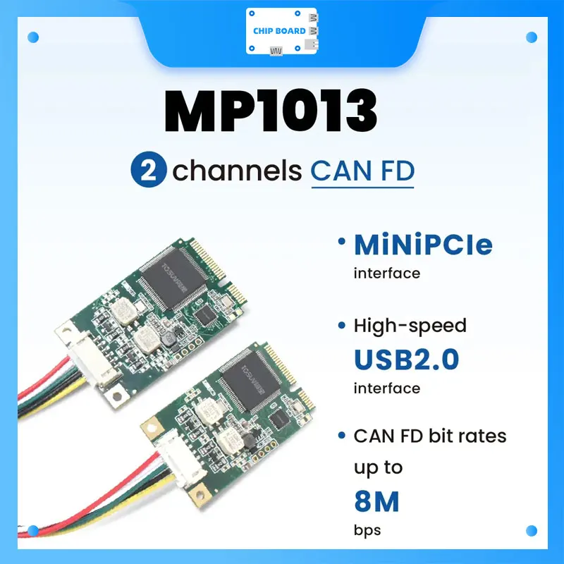 

TOSUN MP1013 — 2-полосный CAN FD — Mini PCI Express (PCIe)