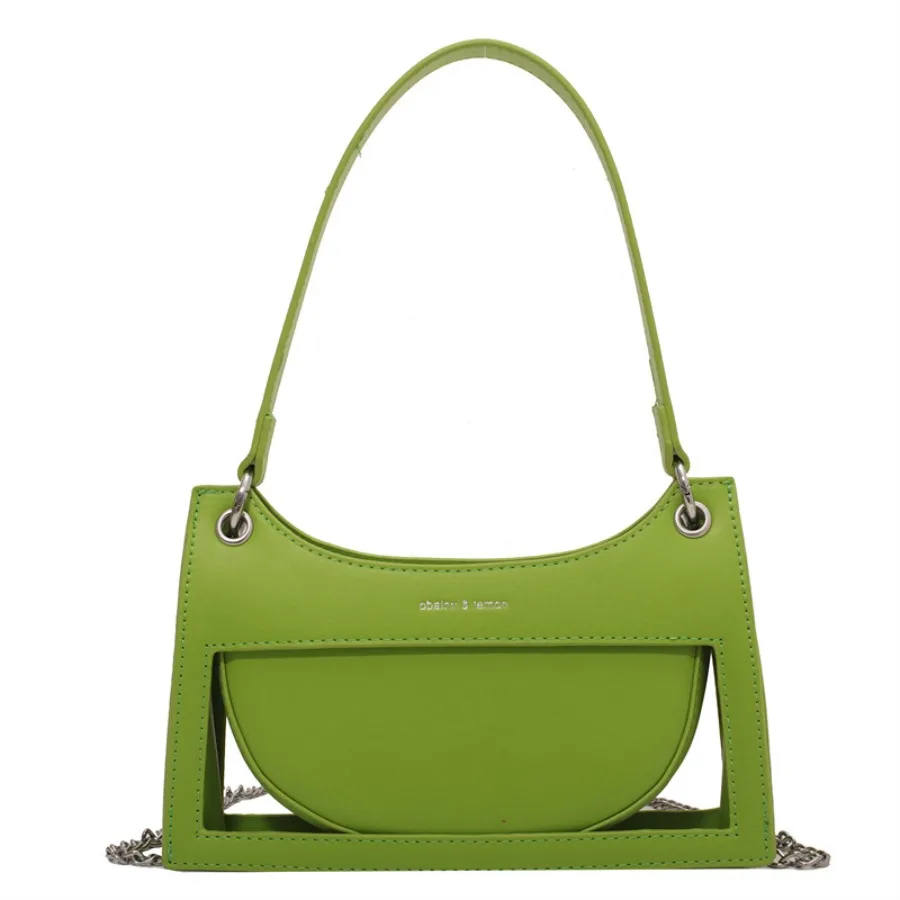 

New fashionable niche elegant single-shoulder bag chain crossbody bag stylish and elegant perforated underarm bag women's bags