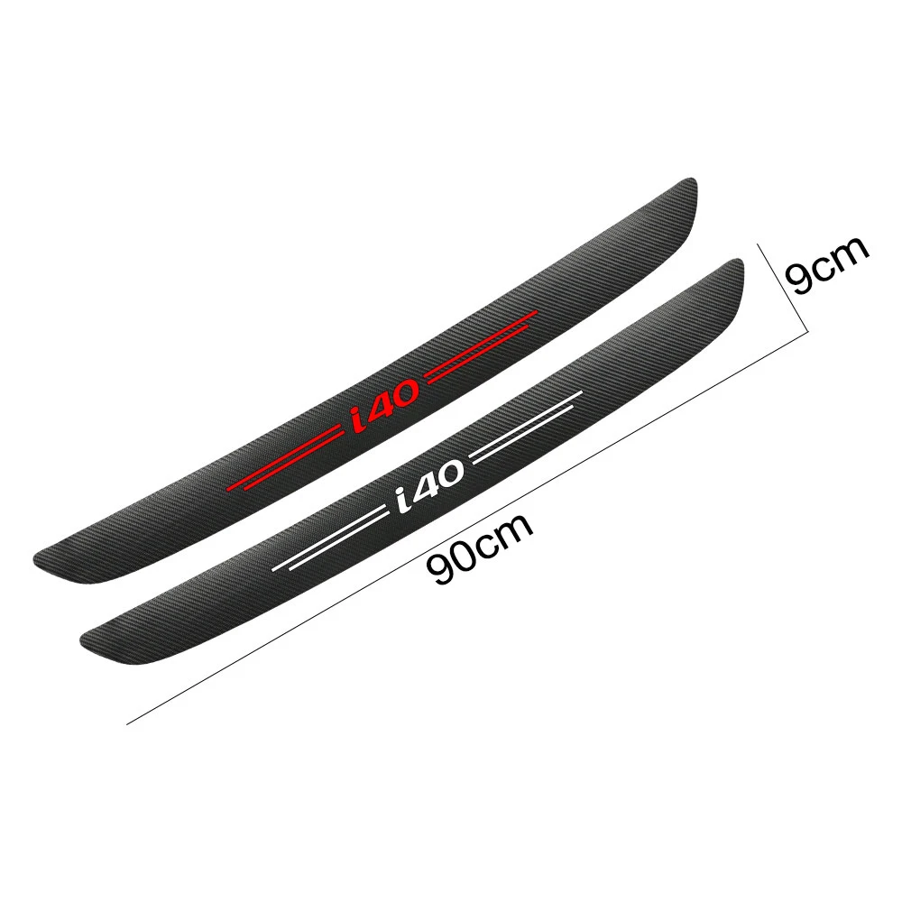 المصد الخلفي للسيارة ملصق لشركة هيونداي I20 I10 I30 Sonata I40 IX35 جذع ألياف الكربون الجلود حامي غطاء اكسسوارات السيارات