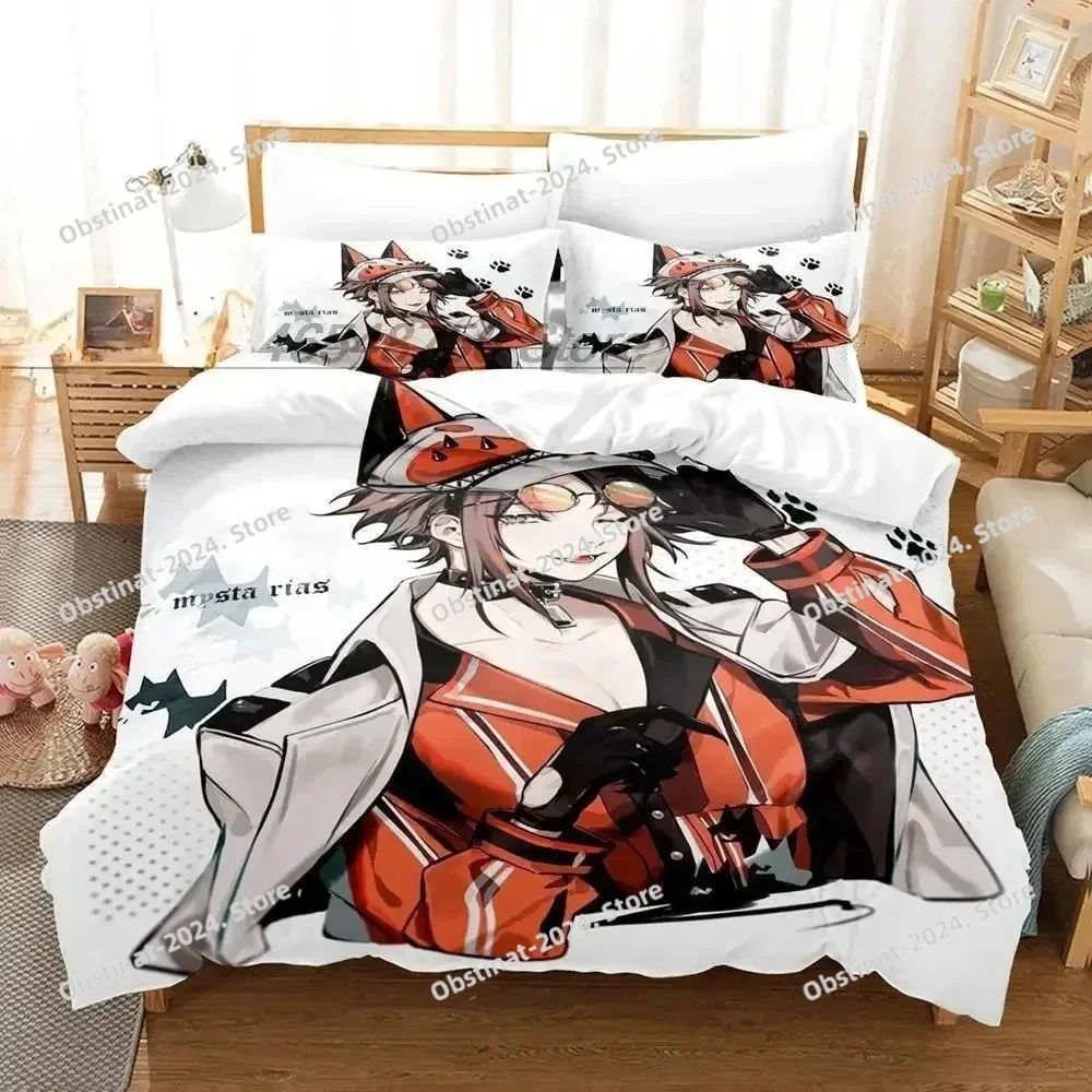

Mysta Rias Bedding Set Single Twin Full Queen King Size Bed Set Adult Kid Bedroom Duvet cover Sets 3D Print Anime Kawaii Girls
