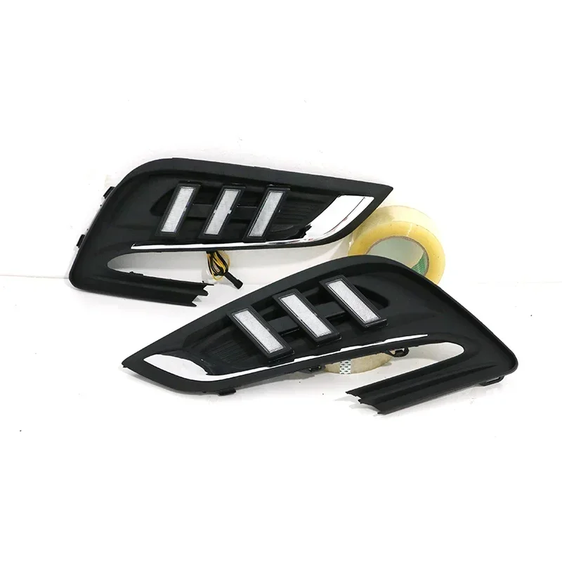 2 قطعة LED ل بويك إنكور أوبل موكا 2017 2018 القيادة DRL النهار تشغيل ضوء الضباب مصباح التتابع LED DRL أضواء النهار #3