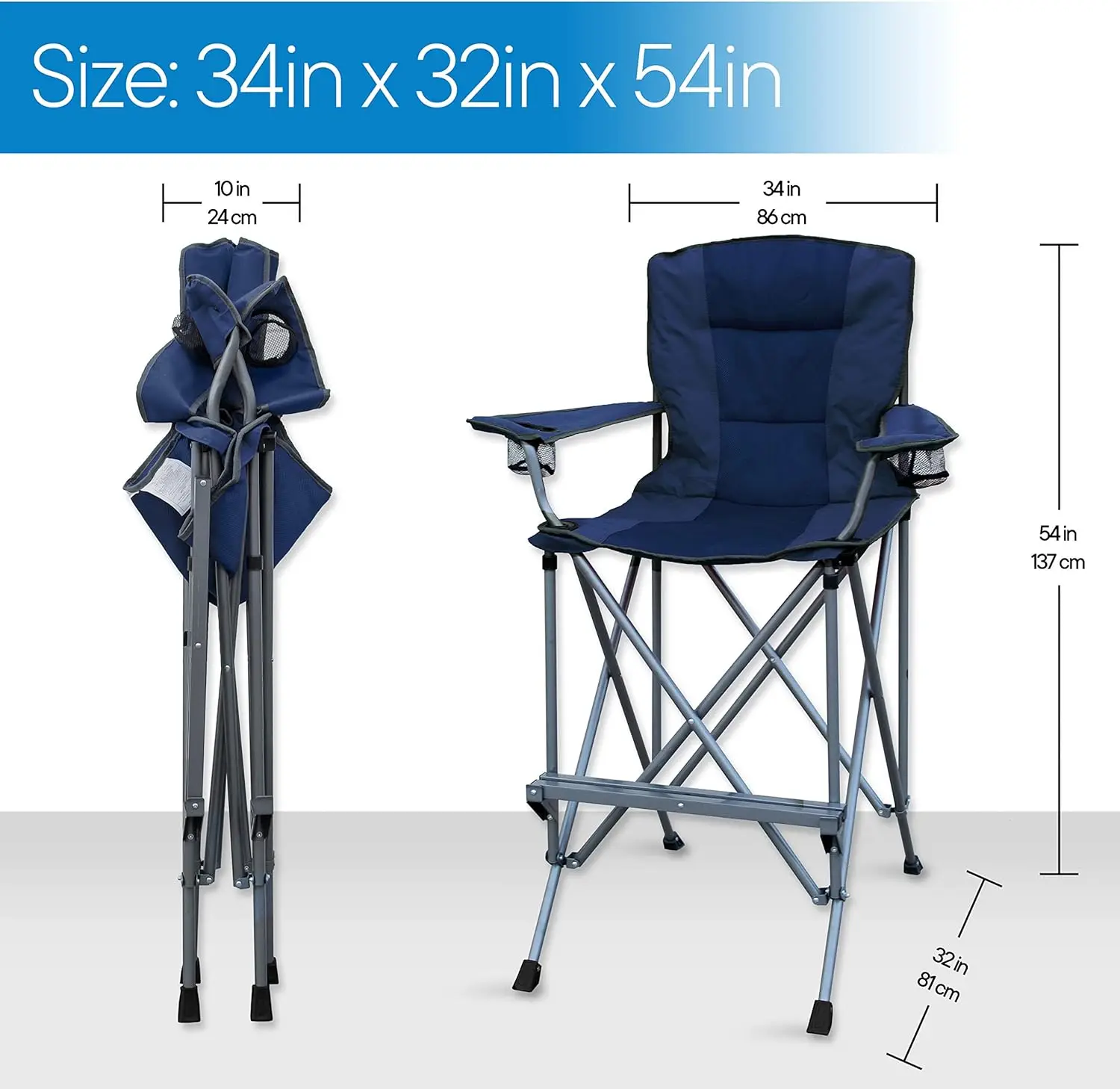 Extra Tall Folding Chair - 31