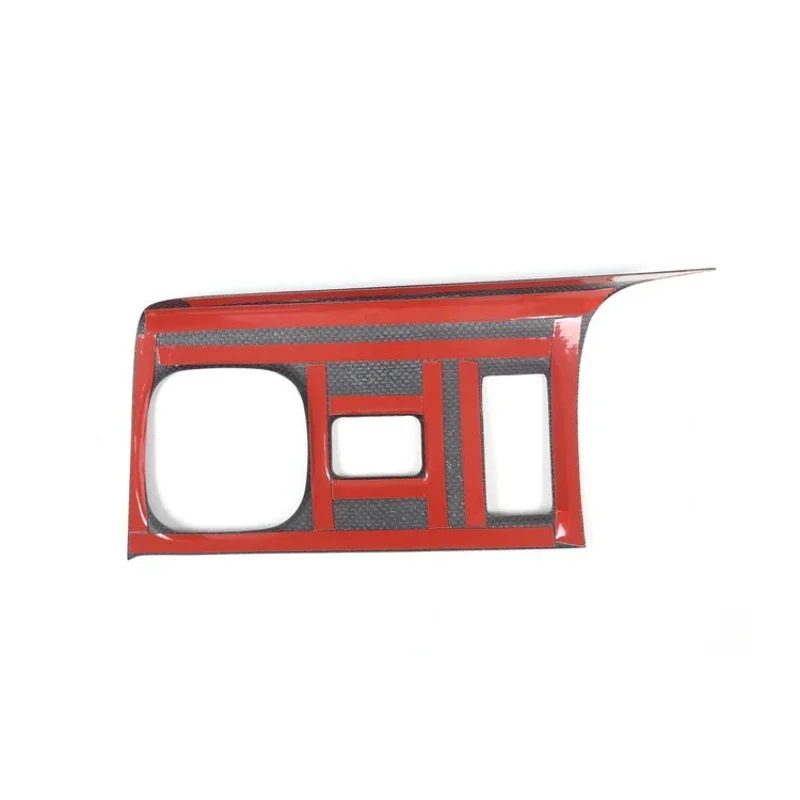 For SUBARU BRZ Real Dry Carbon Fiber 2022-2026 Interior Automatic Transmission-Seat Heating Panel Cover Modification Accessories