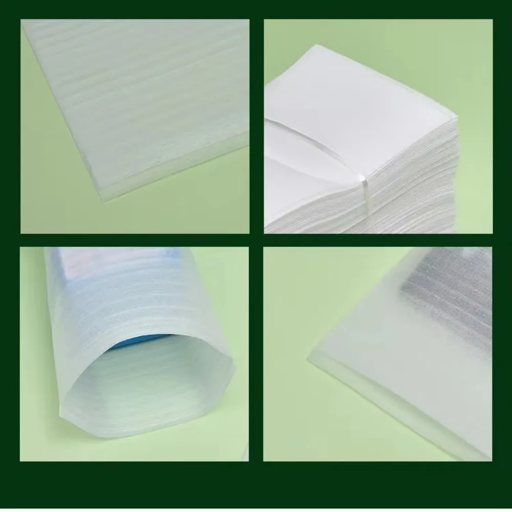 10x15cm 1mm Thick Small Protective Wrap Mailer White Color EPE Foam Insulation Sheet Cushioning Packaging Pouches Film Bag