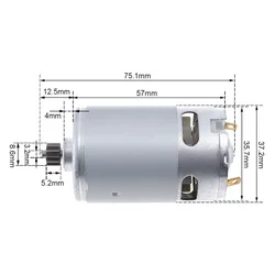 RS550 DC Motor 12 13 teeth 9.5 mm Replace for BOSCH Cordless Drill Screwdriver GSR GSB 10.8V 12V 14.4V 18V Spare Parts