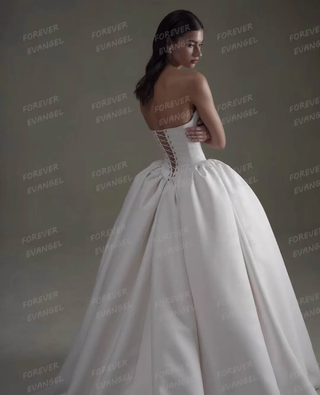 Simples querida vestidos de casamento babados cetim mulher uma linha sem mangas vestidos de noiva rendas até festa personalizado vestidos de novia