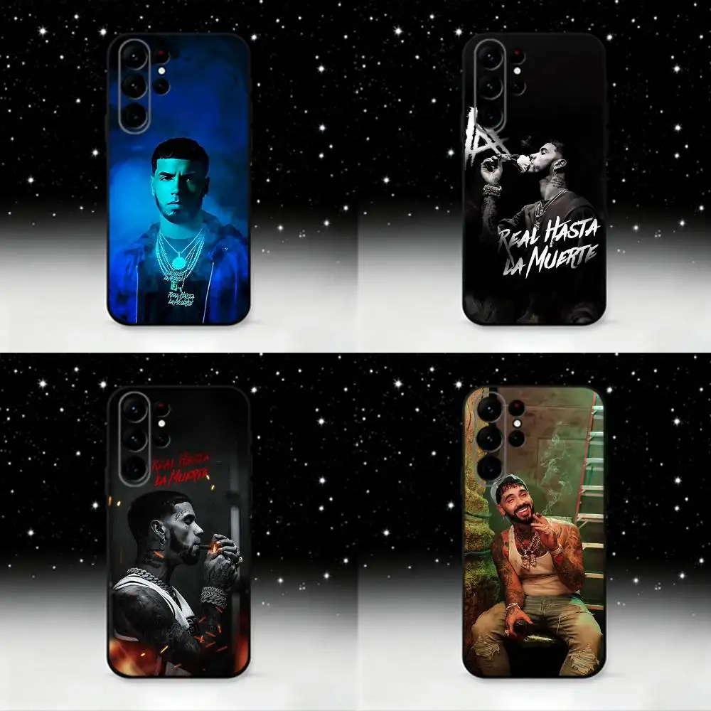 

Rapper A-Anuel AA Real Phone Case For Samsung S25,S24,S21,S22,S23,S30,Ultra,S20,Plus,Fe,Lite,Note,10,9,5G Black Cover