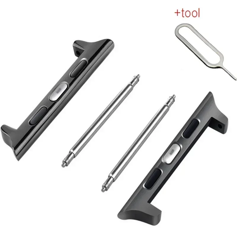 Connettore per cinturino Apple Watch Series10 9 8 7 6 5 4 3 SE 44mm 40mm 38-42mm 41mm 45mm Adattatore in acciaio inossidabile iwatch Ultra 2 49mm