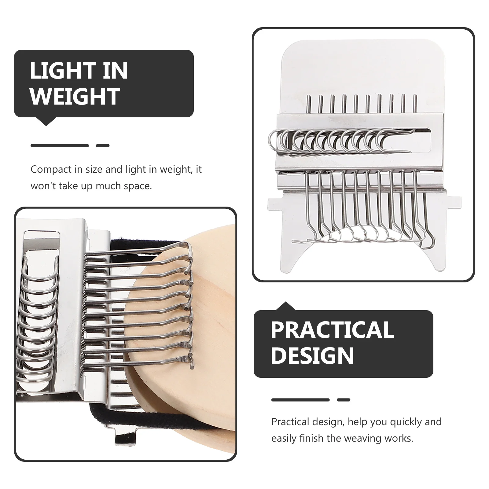 

1 set 1 Set Mini Knitting Loom Wooden Weaving Machine For Diy Clothes Mending Repair Tool Tapestry Craft Yarn Starter Kit