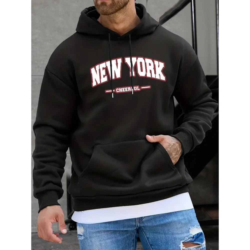 

Men's Christmas Graphic Hooded Sweatshirt, Relaxed Fit Winter Warm Sweatshirt for Cold Weather, Sweater Hoodies Clearance