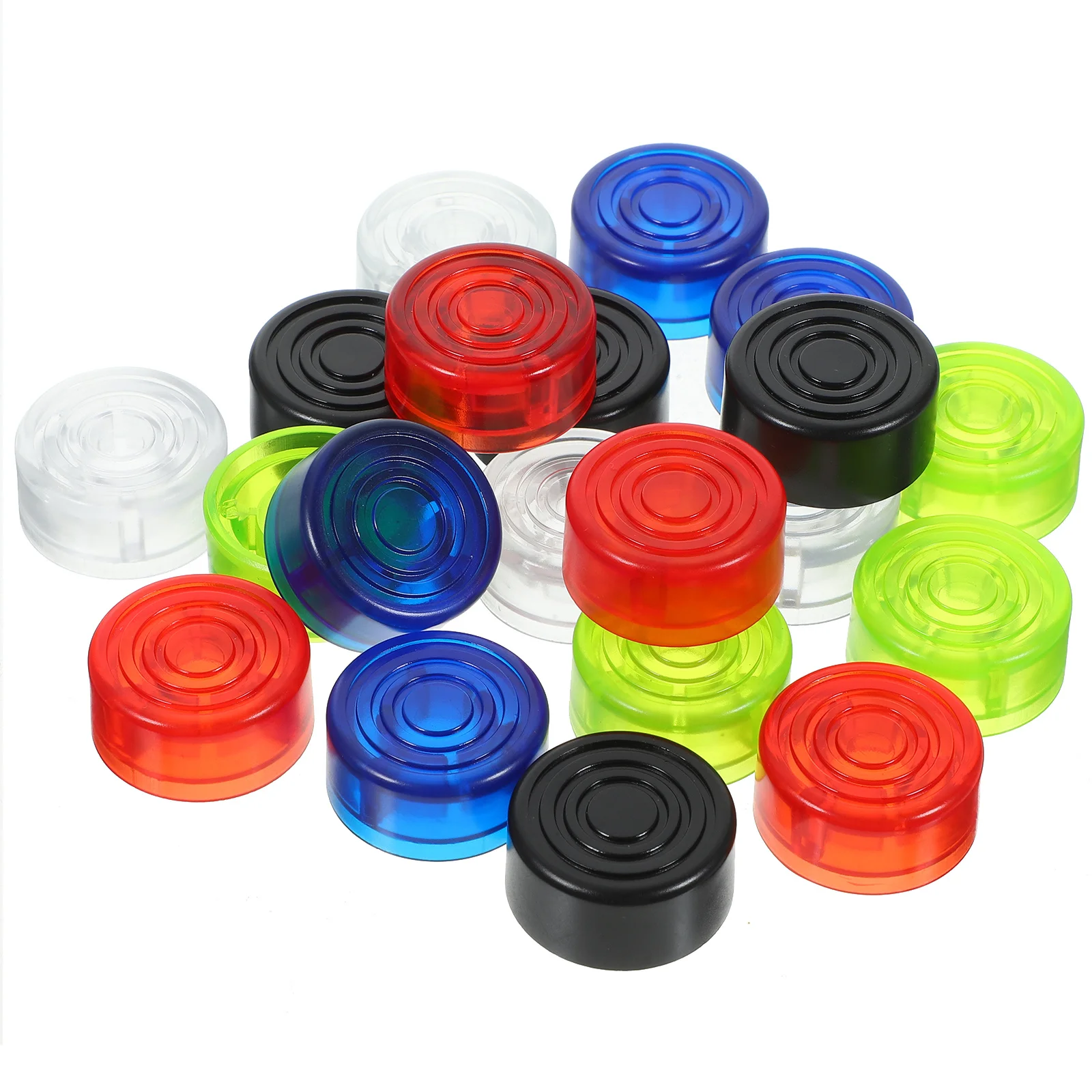 

20Pcs Electric Guitar Pedal Footswitch Buttons Replacement Caps Plastic Durable Easy Installation Guitar Accessories