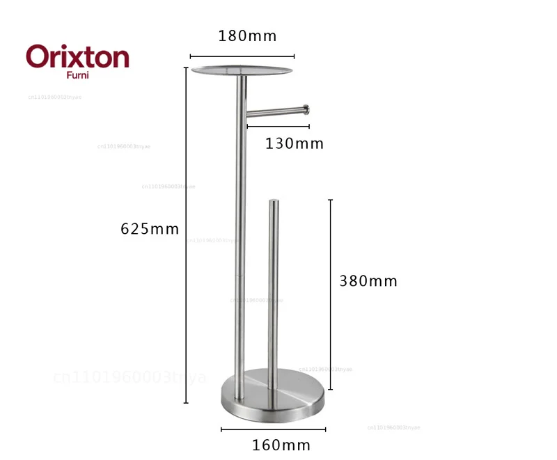 Stainless steel floor roll paper holder,toilet vertical tissue holder ,Paper storage with storage platform storage shelf
