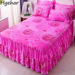Bed Skirt Four Season Universal Princess Luxury Modern Bedspread Comfortable Breathable King Queen Size Nordic Non-slip Home