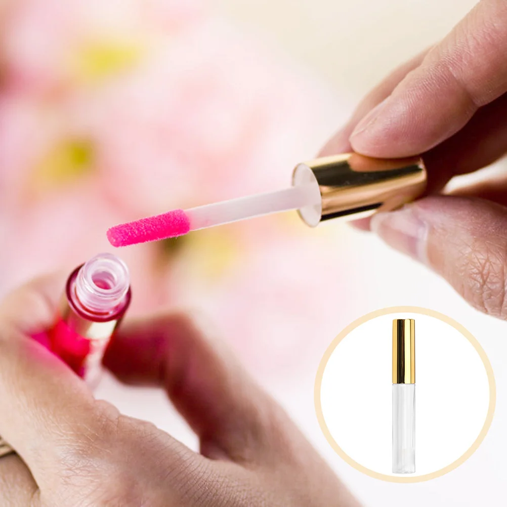 8Pcs Lip Glazes Tubes Waterproof Lightweight Practical Containers Travel Use Plastic Lip Gloss Tubes Refillable Bottles