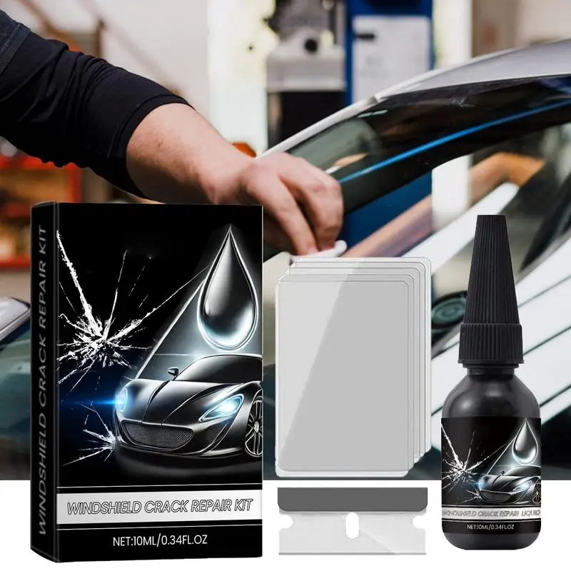 Car Windshield Scratch Repair Kit Car Glass Star-Shaped Scratch Fluid Filler Auto Glass Restore Solution For Clear Vision