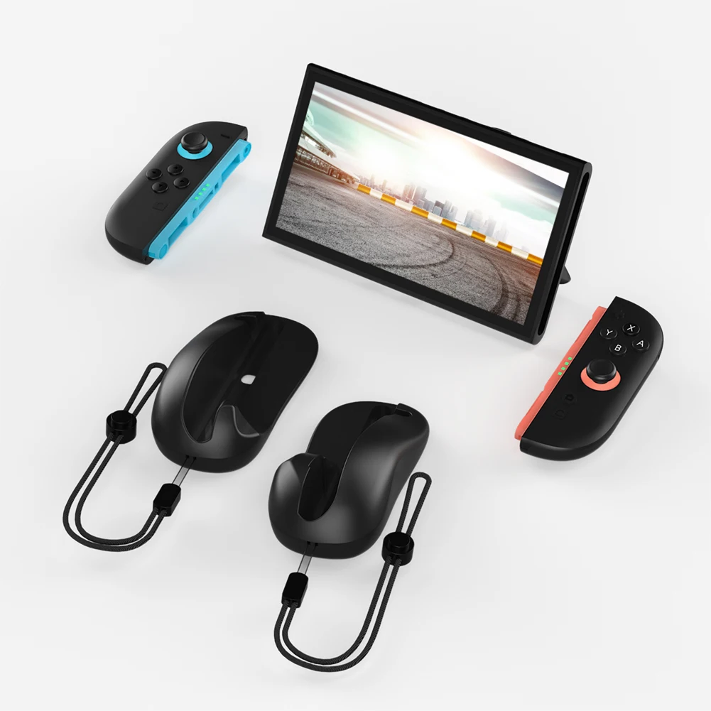 

Комплект из 2-х держателей для игровых контроллеров (левый+правый) с ремешком, износостойкие, для NS2, игровые аксессуары