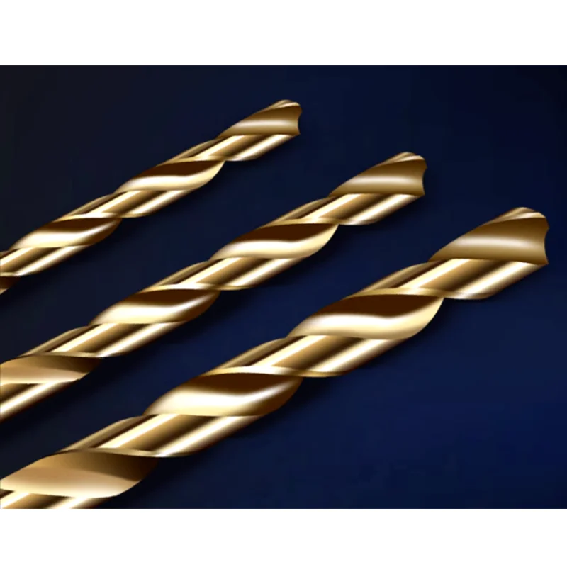 YRFL HSS M35 Juego de brocas helicoidales recubiertas de cobalto, núcleo para cortador de agujeros de Metal y madera, perforación de Metal y madera de acero inoxidable