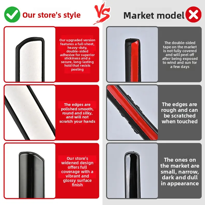 Carbon Fiber Mirror Cover for Tesla Model Y Juniper / Model 3 Highland Scratch-Proof Anti-Collision Rearview Mirror Cap, Easy 3M - view 5