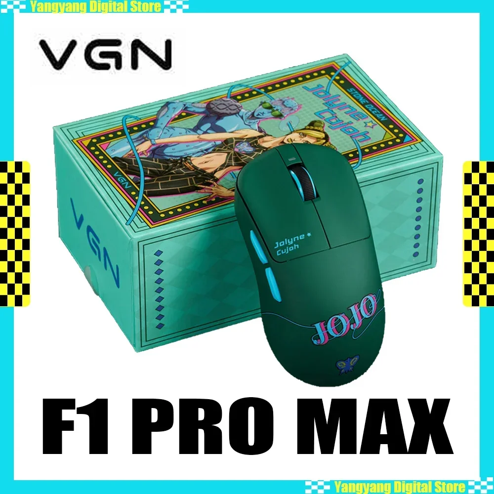 VGN Dragonfly F1 PRO MAX Wireless Mouse JoJo Co-branded PAW3395 Low Delay E-Sports Gaming Mouse Lightweight PC Gamer Accessories