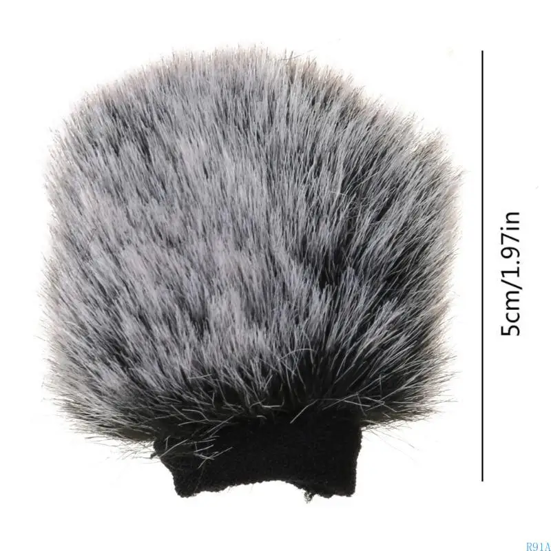 R91A Ottieni eccellente parabrezza peloso qualità del suono per Zv1 Vlog Mic Wind Muff
