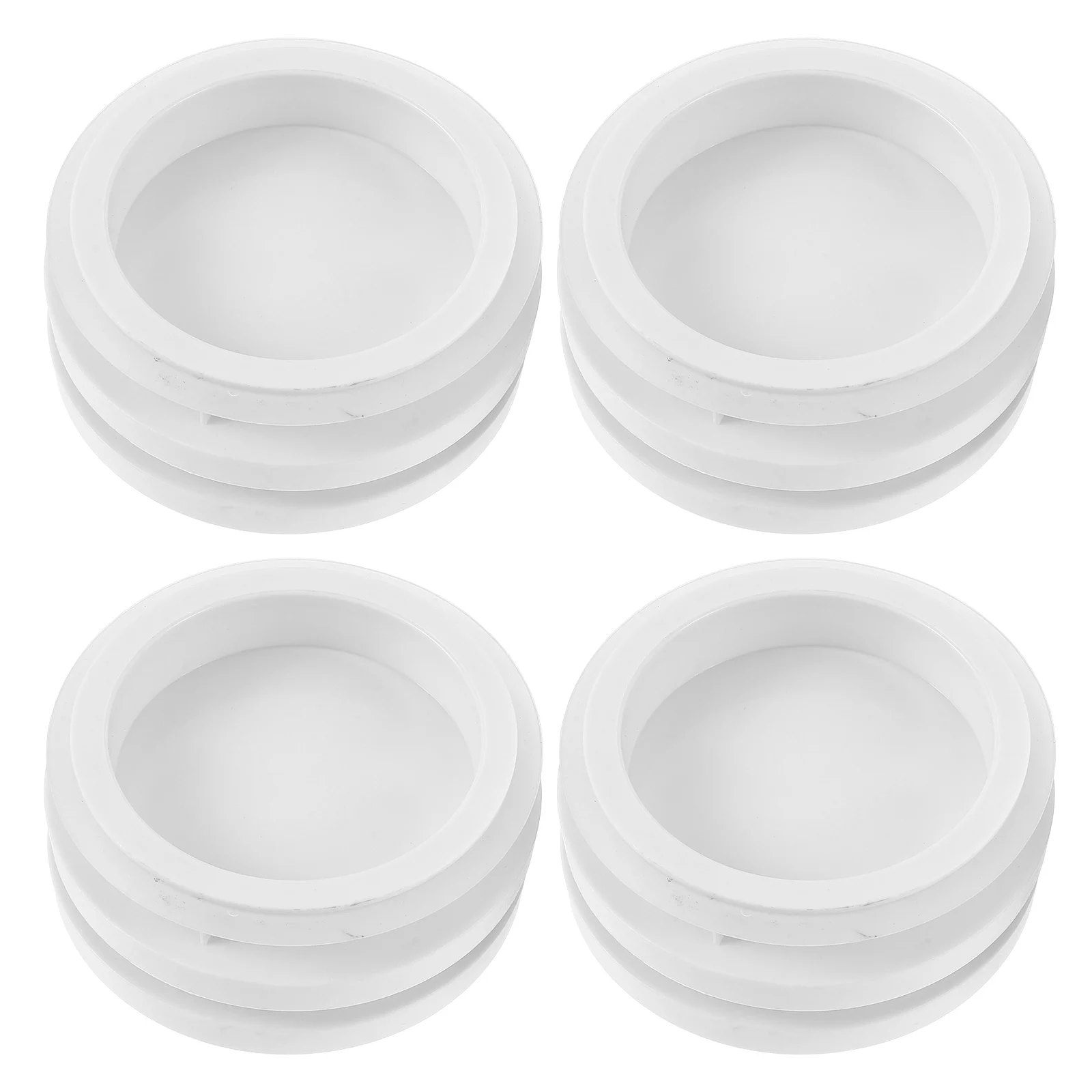 

4 Pcs Airtight Storage Jar Lid Sealed Plastic Covers Kitchen Bottle Replacement Reusable Glass Jars Container Parts