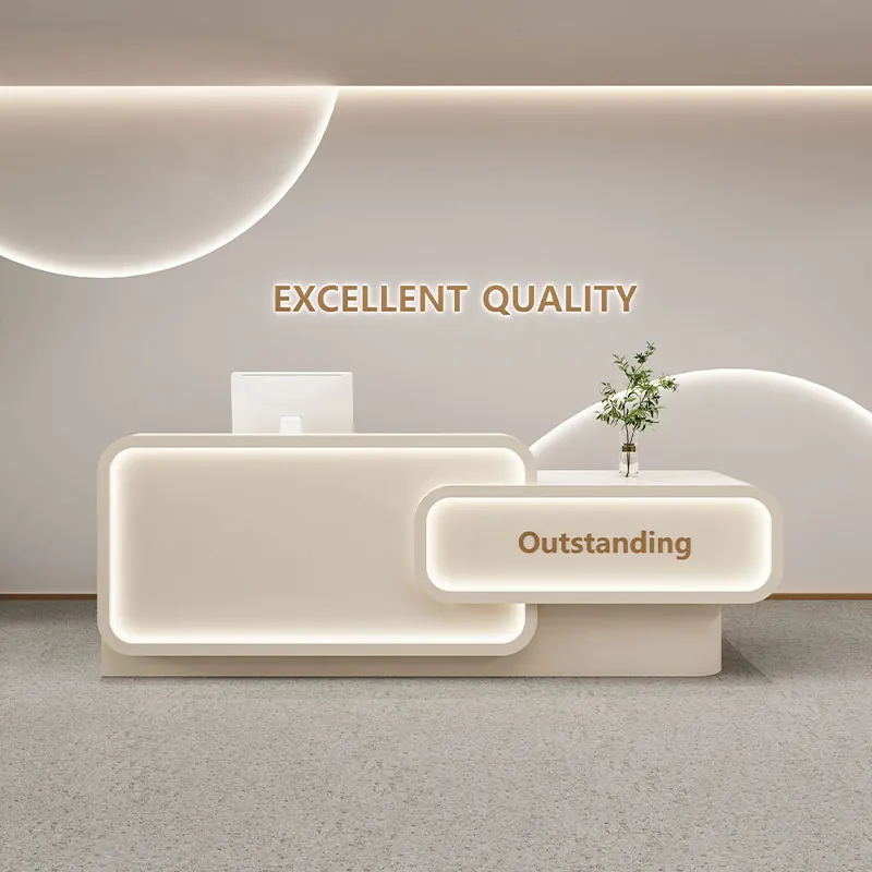 

Simple Company Reception Desks Modern Restaurant Executive Beauty Desks Industrial Welcome Long Scrivania Commercial Furniture