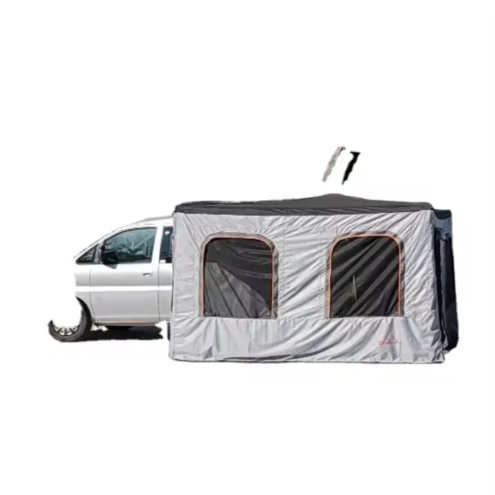 4-Personen-Markise mit seitlicher Falte und Hartschale aus Aluminium auf der Dachseite, seitliche Öffnung, Hybrid-Dachmarkise mit Gestell