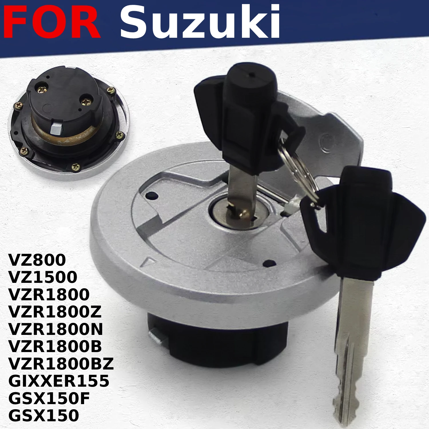 

Motorcycle Fuel Tank Cap With Key For Suzuki VZR1800N/B/BZ Intruder Boulevard M1800R M109R BOSS 44200-39830-000 44200-39840-000