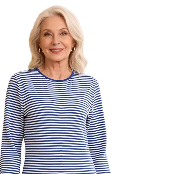 

Womens Elderly Alzheimer Nursing Striped Jumpsuit Special Needs Caring Long Sleeve Zipper at Back And Legs Anti-strip Bodysuit