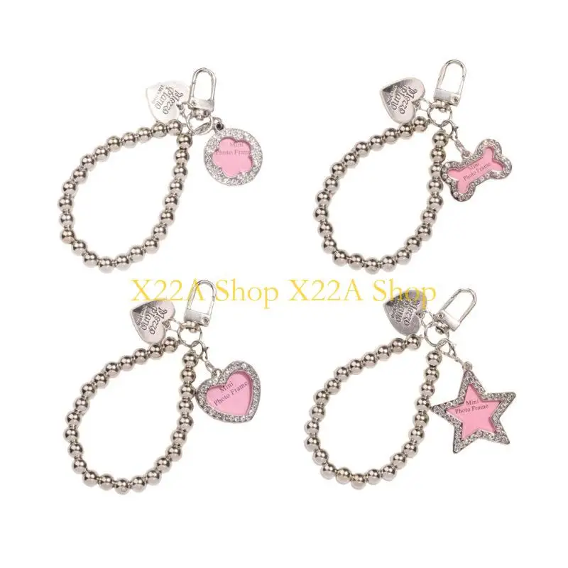 Unique Female Beaded Phone Shell Pendant Accessories Package Decoration Keychain