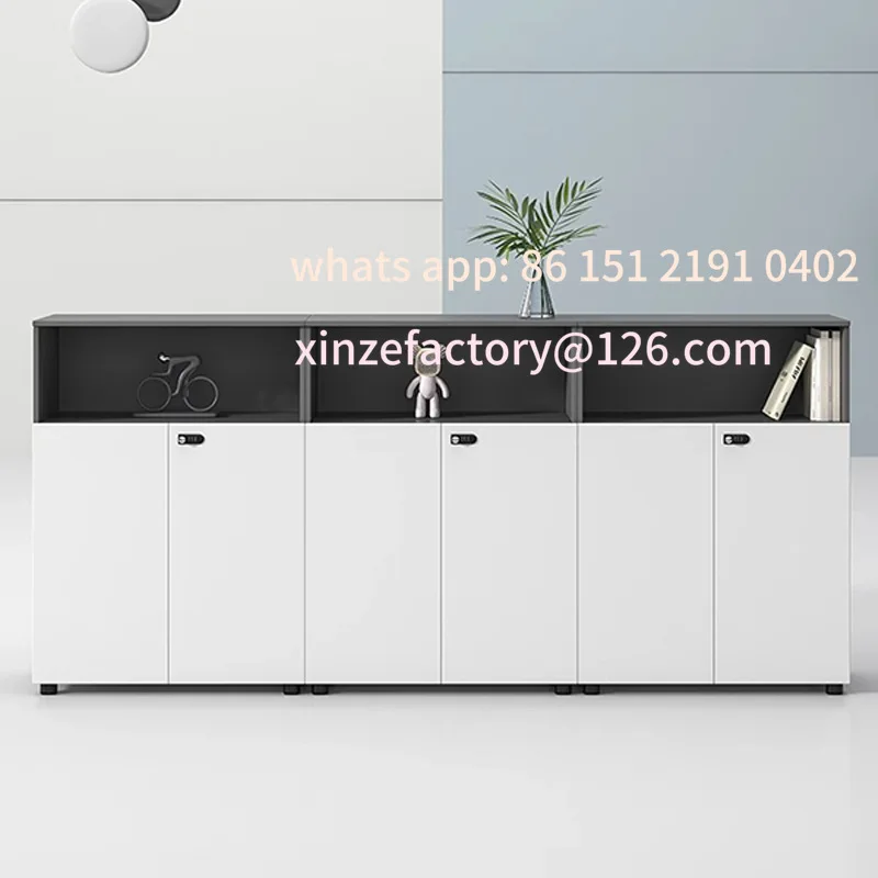 Customizable Desk Office File Cabinet Low Cabinet Locker Printer Wooden Partition Side Cabinet Information