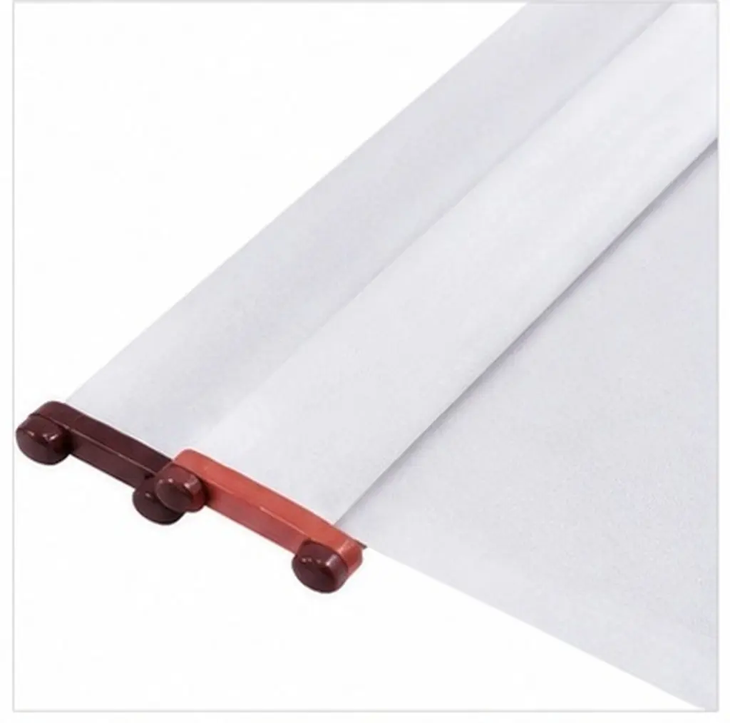2Pcs Chinese Calligraphy Water Writing Cloth Scrolls Reusable Double Sided Blank Scrolls for Adults Practice Office Wall