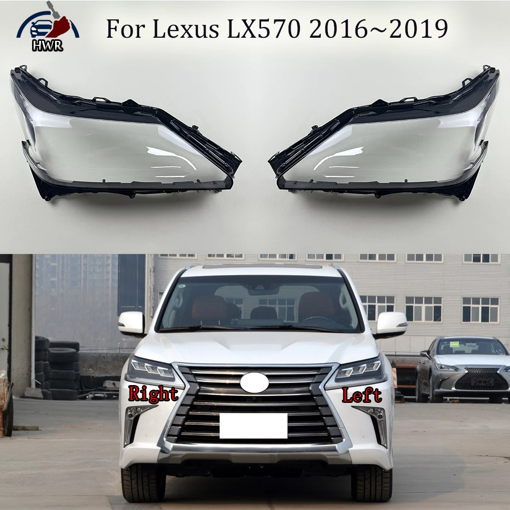 

Headlights Cover Transparent Headlamp Shell Lens Replace Original Lampshade Plexiglass For Lexus LX570 2016 2017 2018 2019