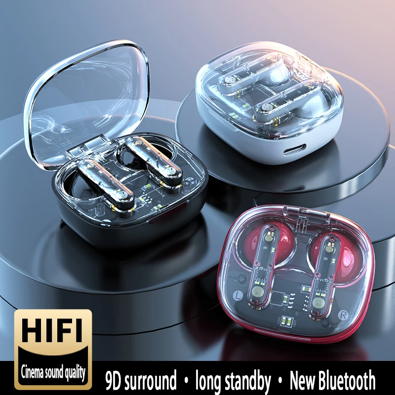 DR91 New TWS in-ear Bluetooth Headset Apple Huawei Xiaomi Applies Translucent Bluetooth Headset