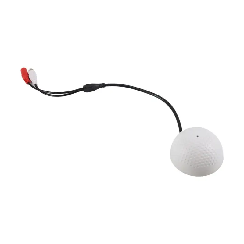 A23F-Audio Monitoring MIC Built In Preamp Wired Voice For CCTV Surveillance Security IP Camera