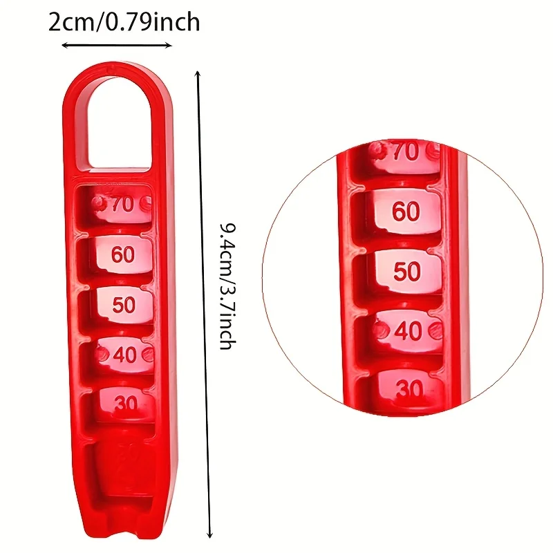 Adjustable Golf Tee Depth Setting Tool with Puller - Easy Grip, Precision Height Adjustment, Ideal for Consistent Tee Placement