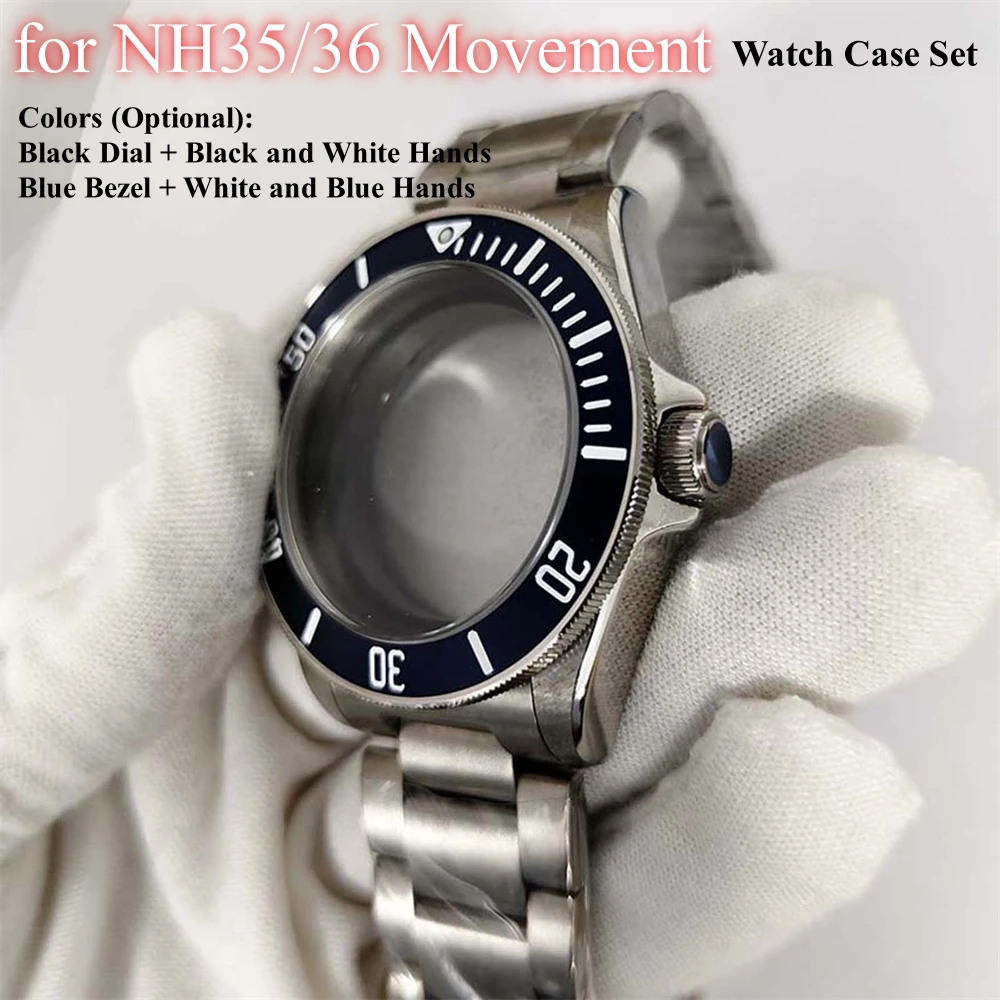 

Запасной корпус для мужских часов 41 мм для механизма NH35/36, корпус из нержавеющей стали 316L, ремешок, циферблат, минеральное стекло, аксессуары для часов