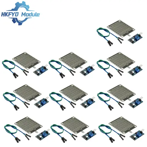 Monitor Weather Sensor Relay Board LM393 Rain Foliar Leaf Moisture Sensor Relay Module High Sensitivity for Arduino Robot Kit