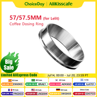 57MM 57.5MM Coffee Dosing Ring 304 Stainless Steel For Lelit Funnel Portafilter Coffee Accessories Espresso Barista Tools
