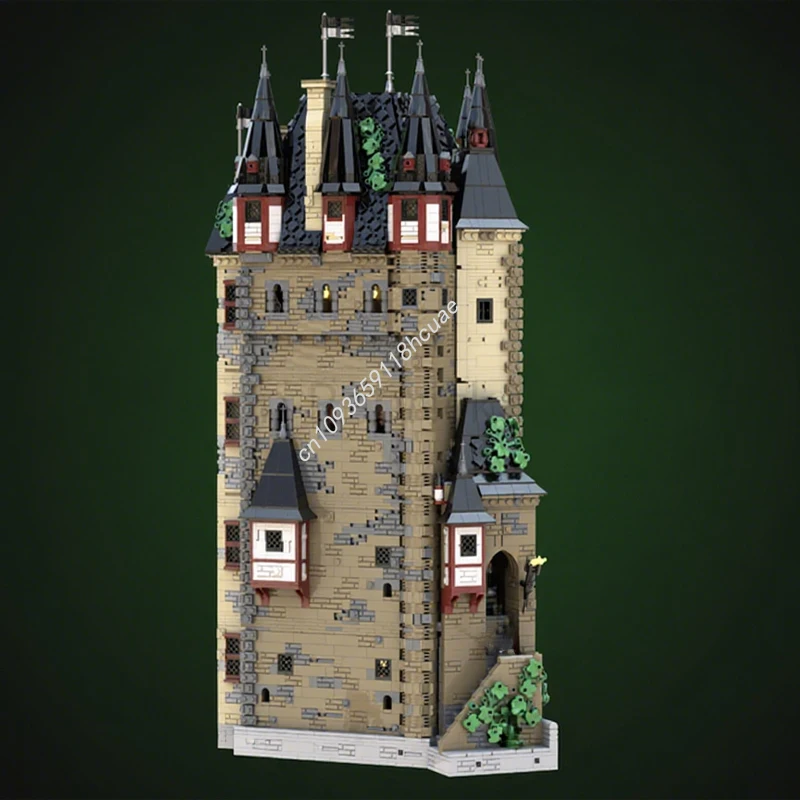 

13256 шт. MOC красные соколы, горная крепость, модель замка, строительные блоки, креативная идея, сборка игрушек «сделай сам», рождественские подарки