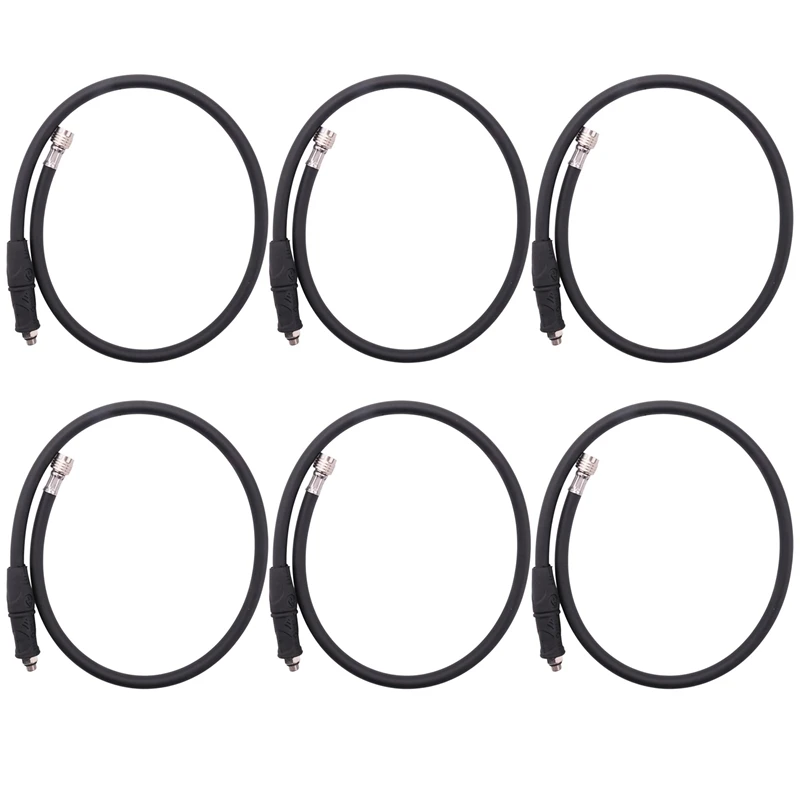 6X Scuba Diving BCD Medium Pressure Hose Scuba Diving Regulator For 2Nd Gauge Breathing Regulator