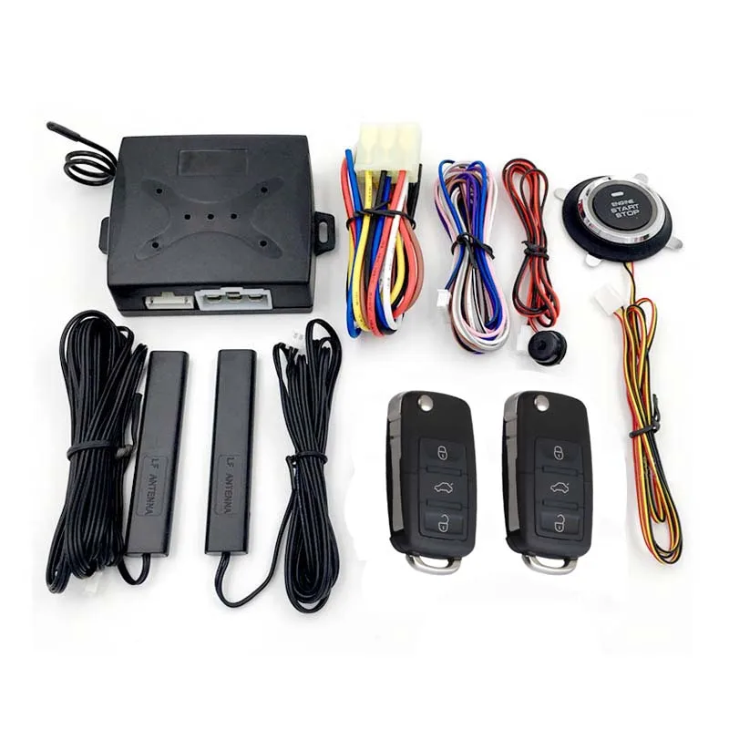 

GA-23 Universal Automatic Lock Unlock Car Alarm Kit Push Button Start Stop Engine Keyless Entry System Remote Ignition System