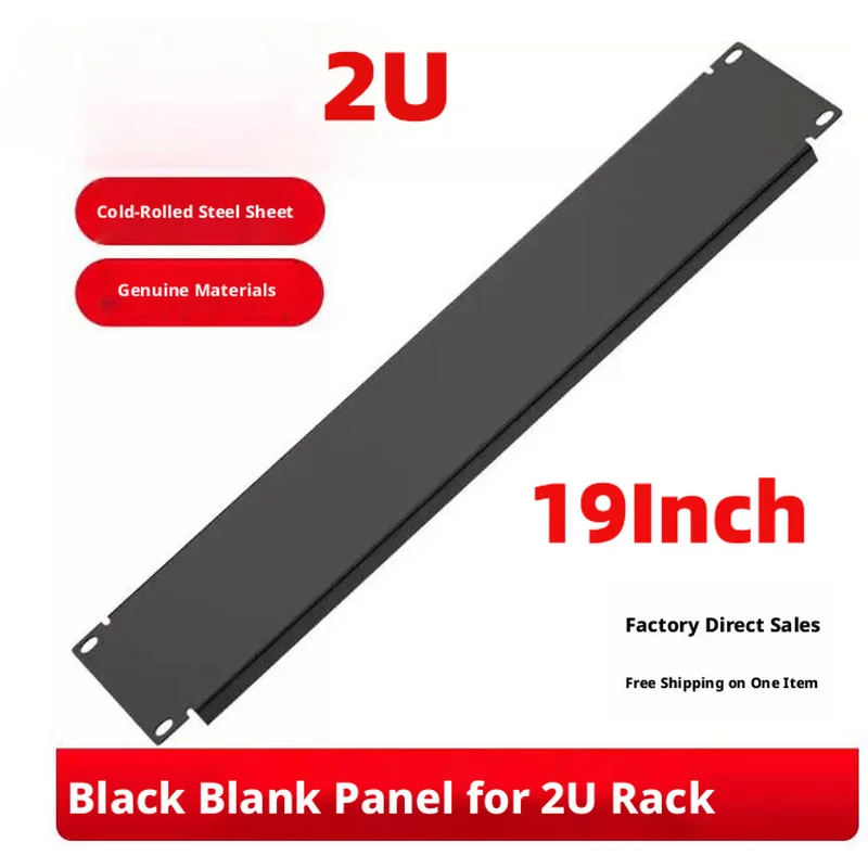 Rack Blank Panel For Generic (19Inch 1U 2U) Cold Rolled Steel Sheet Seal Vacant Rack Gaps Guiding Airflow Blocking Dust Protecti