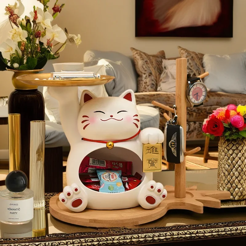 

Креативная фигурка лотка для хранения ключей Lucky Cat для украшения дома в прихожей или гостиной